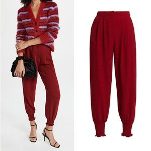 NWT - CINQ A SEPT - Drew Pants in Cranberry Burgundy